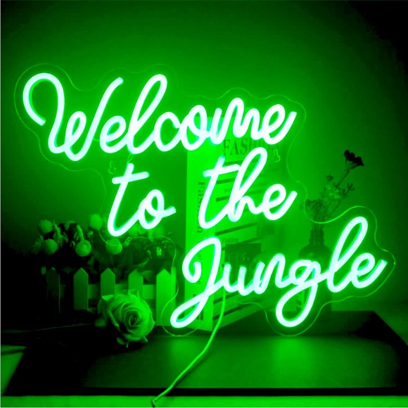 Welcome to Jungle LED Neon Event Wedding/Birthday/Graduation/Babyshower Decor - Picture 2 of 8